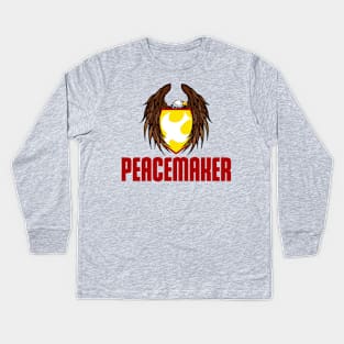 Peacemaker Eagly Logo Kids Long Sleeve T-Shirt